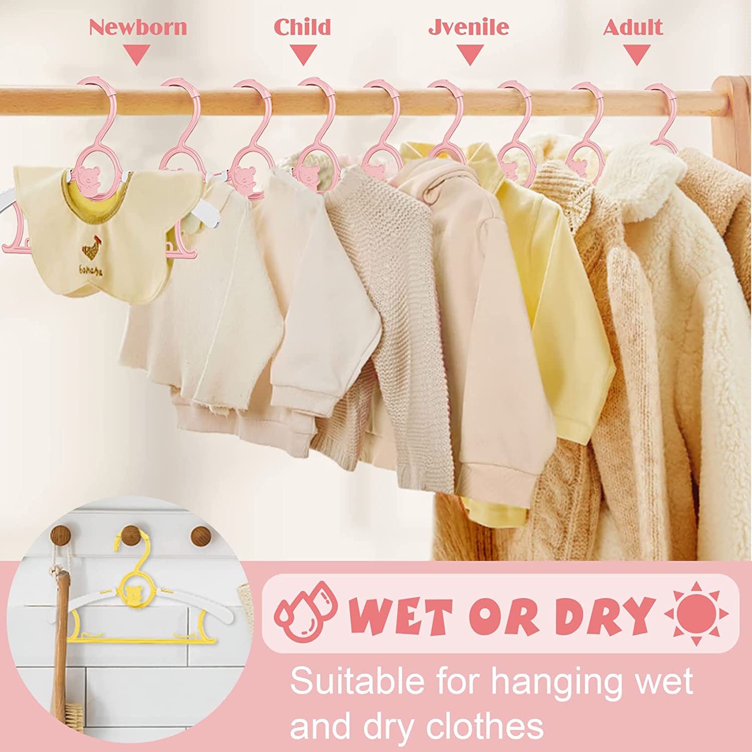 UNTIOR – cintre antidérapant p - Baby Clothing Hanging Rack avis et prix